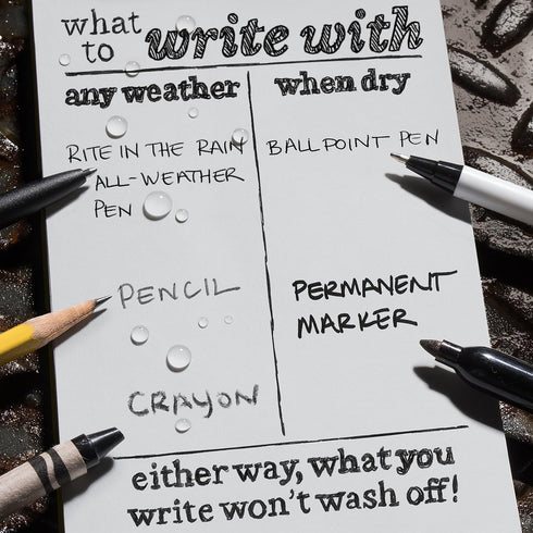 RR #846 4X6 NOTEBOOK GRAY RITE IN THE RAIN ALL WEATHER WATERPROOF